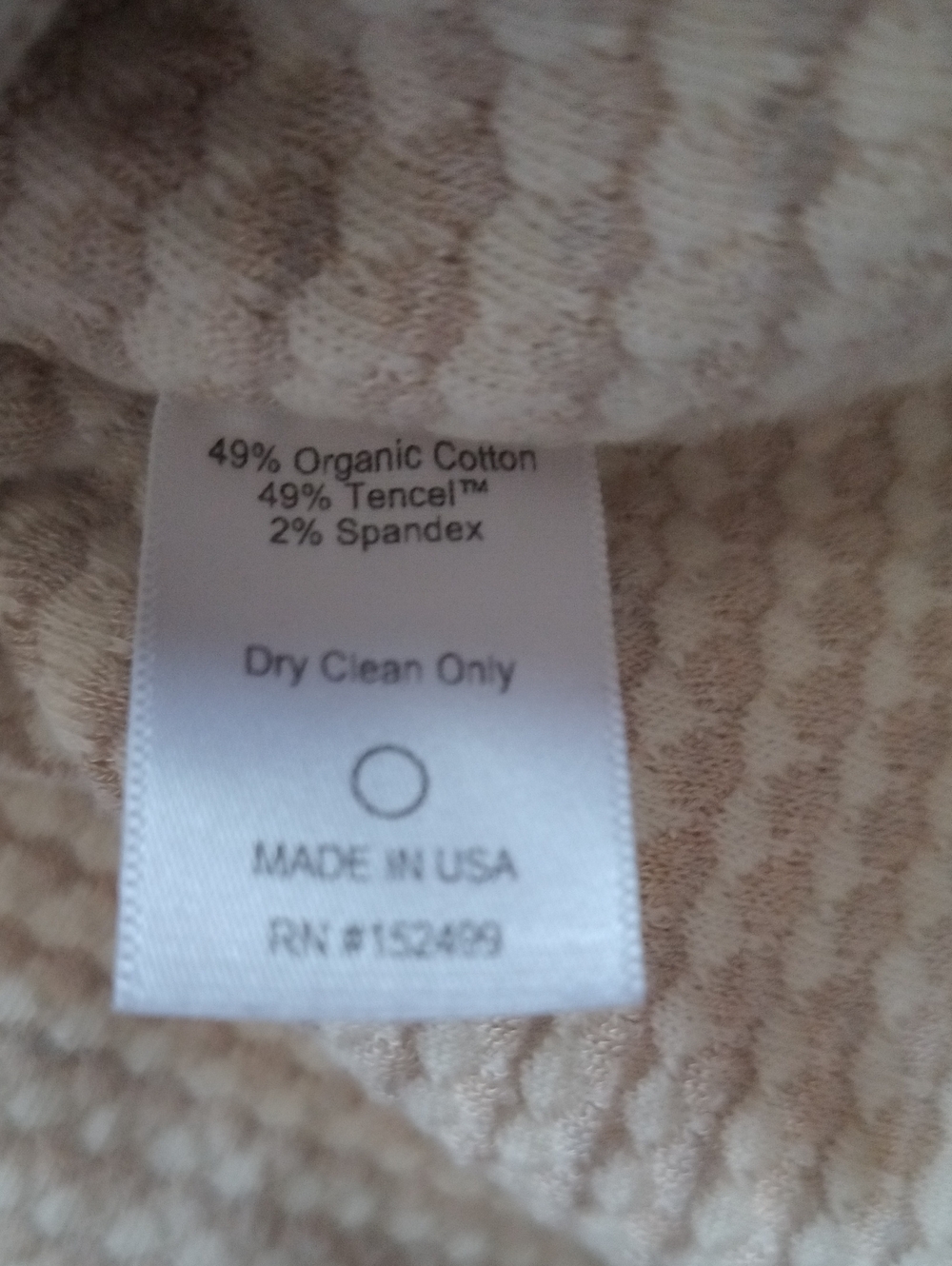 Like New Amour Vert Cream Beige Textured Snap Button Cardigan Jacket - Small - Picture 7 of 7